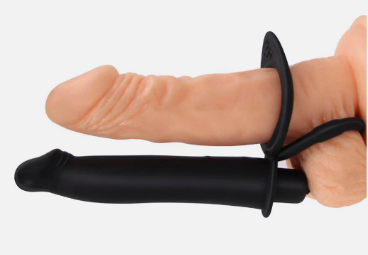 Vòng Đeo Dương Vật Kèm Dildo Rung Tăng Khoái Cảm